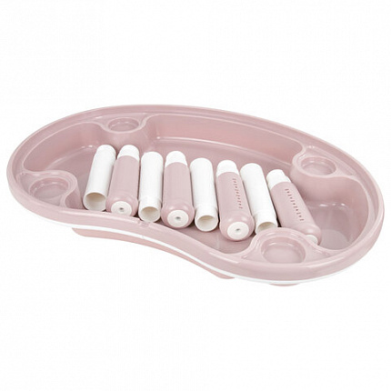 Стол детский трансформер 3 в 1 BRABIX KIDS CT-001, растущий, 2-8 лет, пластик, розовый, 533289