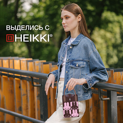 Сумочка-органайзер повседневная HEIKKI KNIT (ХЕЙКИ) кросс боди, вязаная, 17х12х5 см, "Rabbit", 273790