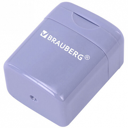 Точилка кросс-серия "PASTEL", с контейнером, корпус ассорти, BRAUBERG, 273255