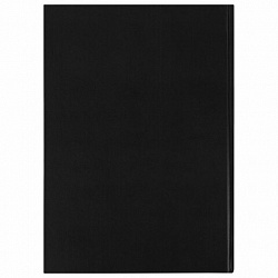 Книга учета 96 л., клетка, твердая, бумвинил, офсет, наклейка, А4 (200х290 мм), BRAUBERG, черная, 130278