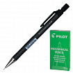 Карандаш механический PILOT Н-165, корпус черный, прорезиненный, ластик, 0,5 мм, H-165 B