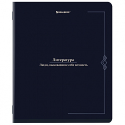 Тетрадь предметная VINTAGE 48 л., SoftTouch, ЛИТЕРАТУРА, линия, подсказ, BRAUBERG, 405156