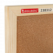 Доска пробковая для объявлений 90х120 см, деревянная рамка, BRAUBERG Wood, 238312