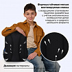 Рюкзак BRAUBERG PROFI, 2 отделения, с брелком, "Черный мяч", объемный дизайн, 36х27х19 см, 274416