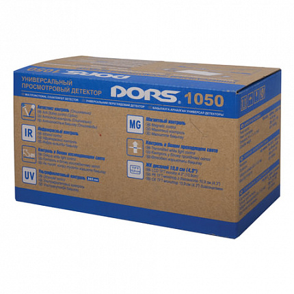 Детектор банкнот DORS 1050A, ЖК-дисплей 11 см, просмотровый, ИК-, УФ-, магнитная, антистокс детекция, FRZ-036283