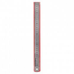 Линейка металлическая 30 см СУПЕРПРОЧНАЯ, ПВХ-чехол, ГРАНДМАСТЕР, 210813