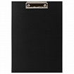 Доска-планшет STAFF "EVERYDAY" с прижимом А4 (225х316 мм), картон/бумвинил, РОССИЯ, черная, 229051