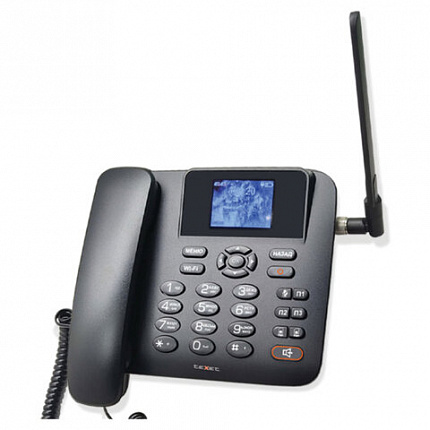 Телефон сотовый офисный TEXET FX-200, 2 SIM, 2,4", 512 Мб, microSD, FM, MP3, BT, спикерфон,черный, 127315
