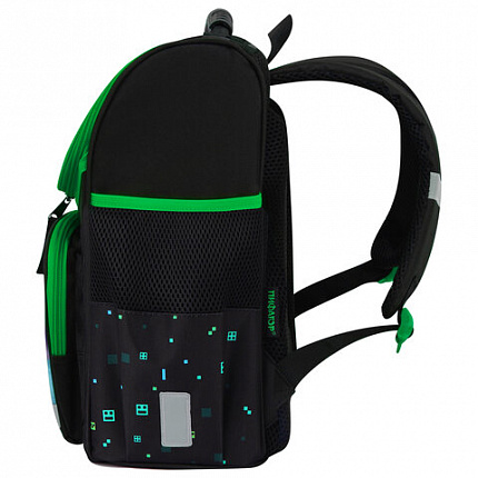 Ранец ПИФАГОР BASIC, 1 отделение, 3 кармана, эргономичная спинка, "Sharp sword", 35х28х18 см, 273138