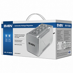 Стабилизатор SVEN VR-F1000, 320 Вт, 184-285 В, 4 евророзетки, SV-018818