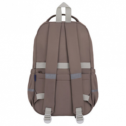 Рюкзак BRAUBERG STYLE, 2 отделения, 4 кармана, "Клетка", коричневый, 40х26х15 см, 274412
