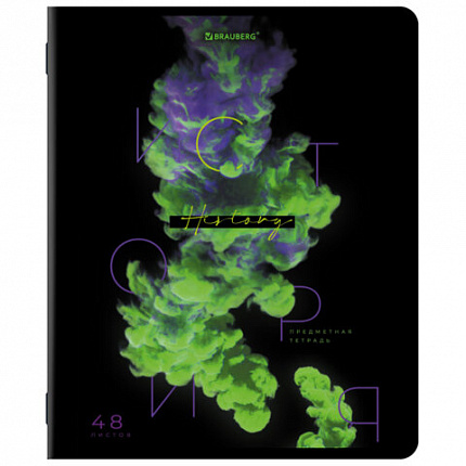 Тетради предметные, КОМПЛЕКТ 12 ПРЕДМЕТОВ, 48 л., глянцевый УФ-лак, BRAUBERG, "PIGMENT", 404834