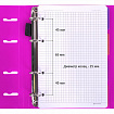 Тетрадь на кольцах А5 175х220 мм, 120 л., пластик, на липучке, с разделителями, BRAUBERG, Розовый, 404635