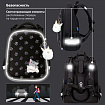 Ранец BRAUBERG LUMINOUS, 2 отделения, с брелоком, "Лапки", СВЕТЯЩИЙСЯ РИСУНОК, 38х29х16 см, 271366