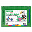 Доска для лепки А4, 280х200 мм, BRAUBERG KIDS, зеленая, 7 отделений для пластилина, 2 стека, 274258