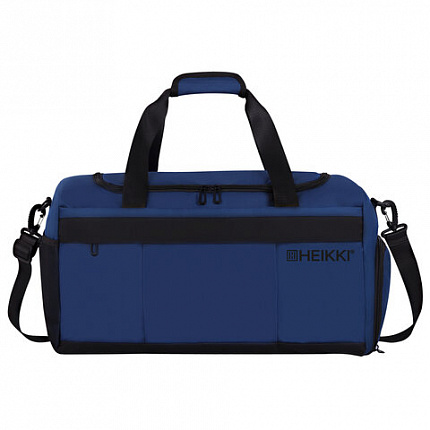 Сумка спортивная HEIKKI MOVE PLUS (ХЕЙКИ) отделение для обуви, синяя, 28х50х23 см, 273897