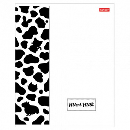 Тетрадь А5 48 л., HATBER скоба, клетка, матовая ламинация, "Mimimilk" (микс в спайке), 083846, 48Т5лВ1