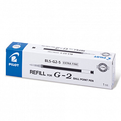 Стержень гелевый PILOT, 110 мм, ЧЕРНЫЙ, узел 0,5 мм, линия письма 0,25 мм, BLS-G2-5