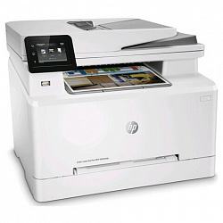МФУ лазерное ЦВЕТНОЕ HP Color LaserJet Pro M283fdn "4 в 1", 21 стр./мин., 40000 стр./месяц, ДУПЛЕКС, сетевая карта, 7KW74A