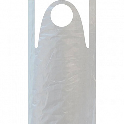 Фартуки полиэтиленовые, КОМПЛЕКТ 100 шт., одноразовые, размер 68 см х 110 см, ЭКСТРА, плотность 16 мкм, LAIMA, 610851