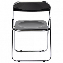 Стул складной глянцевый черный BRABIX "Style CF-015", хромированный каркас, пластик, 533248