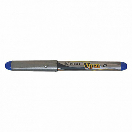 Ручка перьевая PILOT V-Pen, СИНЯЯ, корпус серый, линия письма 0,58 мм, SVP-4M L