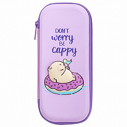 Пенал BRAUBERG, 1 отделение, 1 откидная планка, EVA, 22х10х5 см, "Capybara", 272335