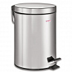 Ведро мусорное с педалью 5 литров "Classic", ЗЕРКАЛЬНОЕ, нержавеющая сталь, со съемным внутренним ведром, LAIMA, 232260