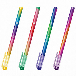 Ручка гелевая BRAUBERG GRADE NEON, ЧЕРНАЯ, игольчатый узел 0,5 мм, линия письма 0,3 мм, 144285