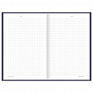 Блокнот А5 134х206 мм, 80 л., твёрдый, клетка, BRAUBERG "Minimal", синий, 116439