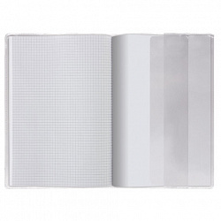 Обложка ПВХ со штрихкодом для учебников и тетрадей А4, ПЛОТНАЯ, 110 мкм, 302х580 мм, универсальная, ДПС, 2145.1