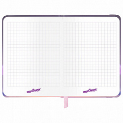 Блокнот с резинкой в клетку 96 л., МАЛЫЙ ФОРМАТ А6, 109х148 мм, твердая обложка, ЮНЛАНДИЯ, "Пушистик", 116338