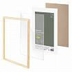 Рамка 21х30 см небьющаяся, аналог IKEA, багет 12 мм дерево, BRAUBERG "Woodray", цвет натуральный, 391360