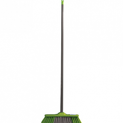 Щетка для уборки КОМПЛЕКТ черенок 110 см + щетка, ширина 31 см, щетина 7 см, еврорезьба, YORK "Frontiera", 51020