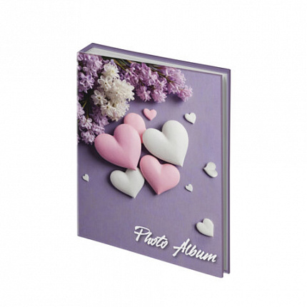 Фотоальбом BRAUBERG на 100 фото 10*15 см, ассорти 5 дизайнов, твердая обложка, 391444