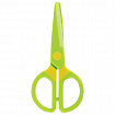 Ножницы ЮНЛАНДИЯ "МУЛЬТЯШКИ", 125 мм, с безопасными пластиковыми лезвиями, зеленые, 236983