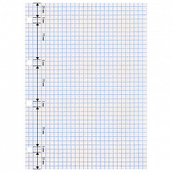 Сменный блок к тетради на кольцах БОЛЬШОГО ФОРМАТА А4, 120 л., BRAUBERG, Белый, 404518