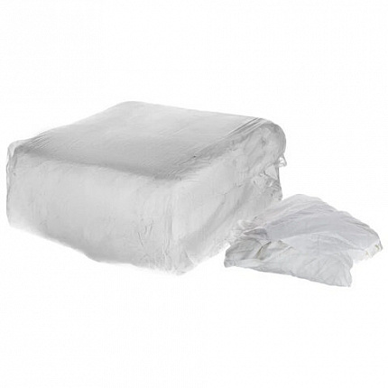 Ветошь ПОСТЕЛЬ БЕЛАЯ 10 кг, лоскуты 70х80 (±10 см), плотность 100-120 г/м2, 100% хлопок