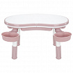 Стол детский трансформер 3 в 1 BRABIX KIDS CT-001, растущий, 2-8 лет, пластик, розовый, 533289