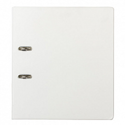 Папка-регистратор BRAUBERG с двухсторонним покрытием из ПВХ, 70 мм, белая, 222651