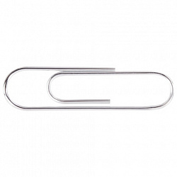 Скрепки EXTRA BRAUBERG 28 мм никелированные 100 штук, 271312