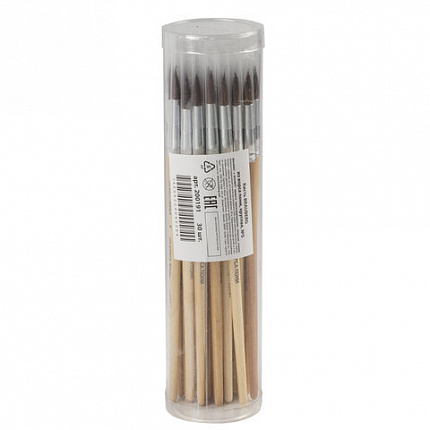 Кисть BRAUBERG, пони, круглая, № 5, 200191