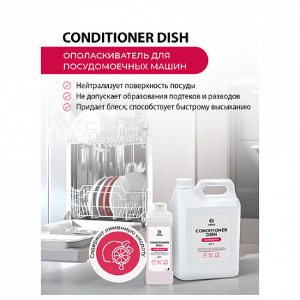 Ополаскиватель для посудомоечных машин 5 кг GRASS CONDITIONER DISH, кислотное, концентрат, 92778, 216101