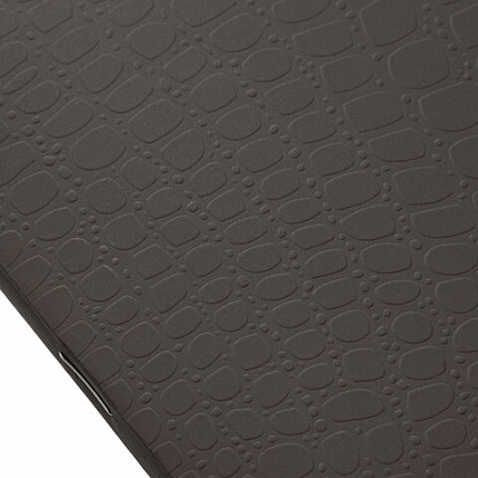 Тетрадь А5 96л. HATBER скоба, клетка, Soft-touch ламинация, тиснение КРОКО, СОЛО_Тауп, 96Т5лтВ1