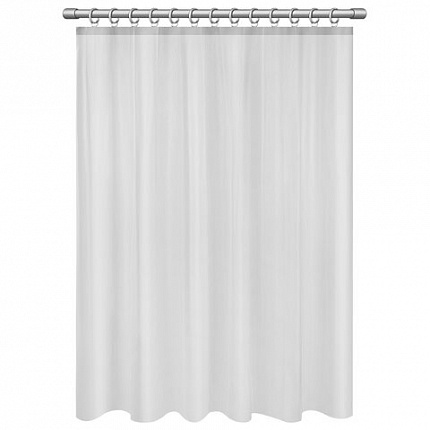 Шторка для ванной PEVA, 180х180 см, кольца в комплекте, цвет ассорти (белый, голубой, коричневый), PRIMILA (ПРИМИЛА), 700072