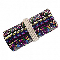 Карандаши цветные стираемые в пенале-скрутке BRAUBERG, 48 цветов + точилка и ластик, 182071