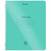 Тетрадь пластиковая обложка (прозрачная) 24 листа, линия, BRAUBERG "Smart Cover", ЗЕЛЕНАЯ, 405035