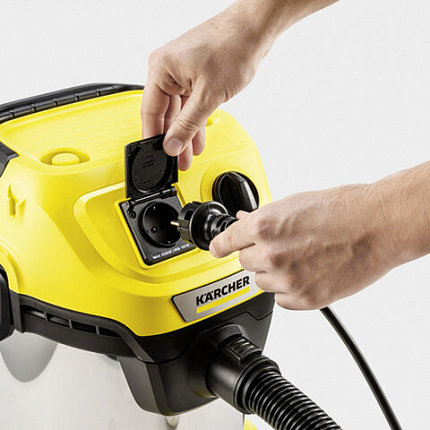 Пылесос хозяйственный KARCHER WD 3 PS, мусоросборник 17л, мощность 1000 Вт, желтый, 1, 1.628-190.0