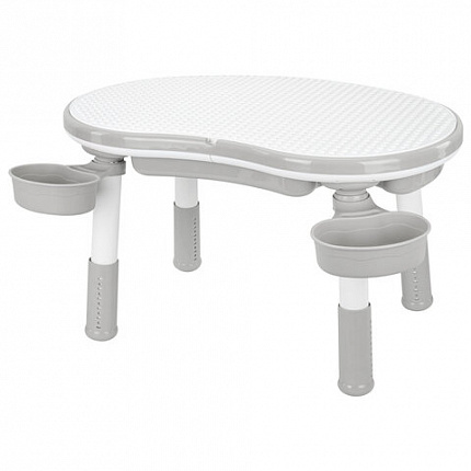 Стол детский трансформер 3 в 1 BRABIX KIDS CT-001, растущий, 2-8 лет, пластик, серый, 533290