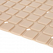 Коврик для ванны противоскользящий 71х40 см, "Пиксели", бежевый, ПВХ, присоски, PRIMILA (ПРИМИЛА), 700383